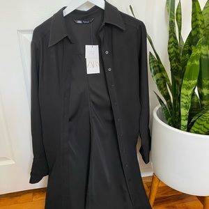 ZARA MIDI DRAPED DRESS